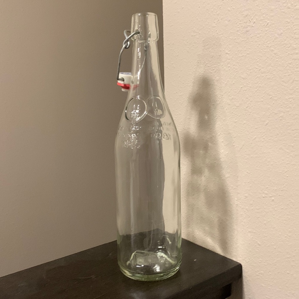 Vintage Rare Geyer Freres 1895 Clear Glass Bottle